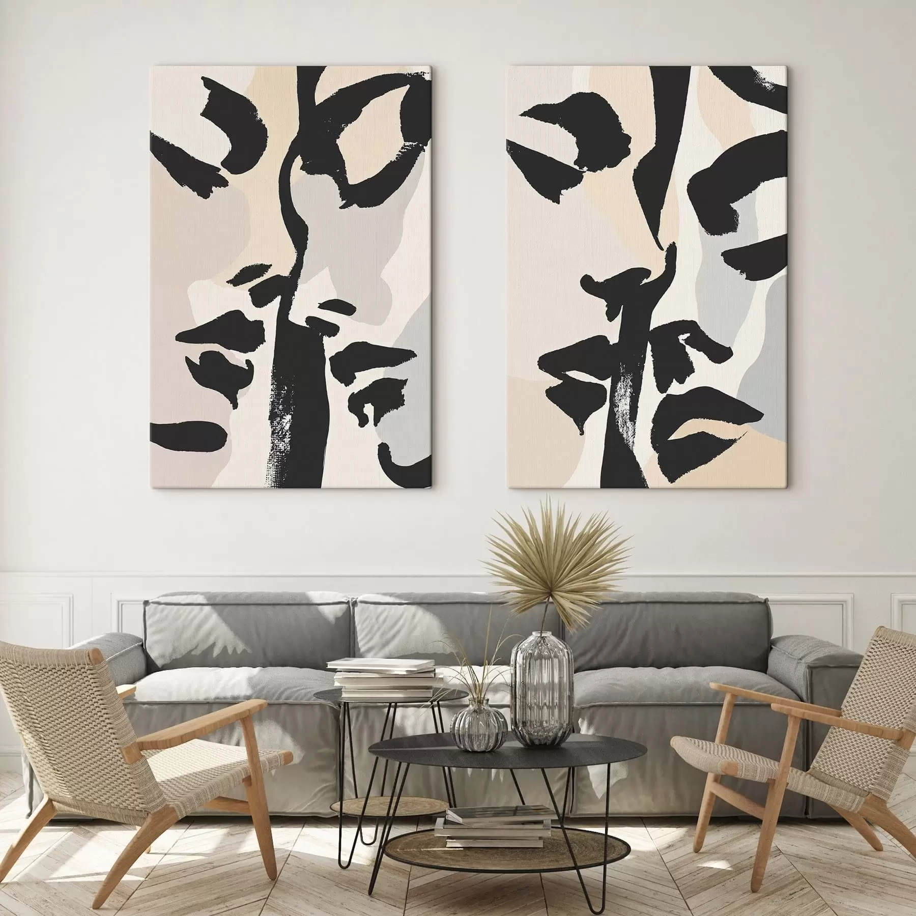 Tableau Visages abstraits m30891