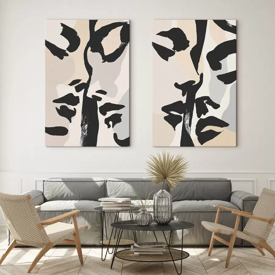 Tableau Visages abstraits m30891