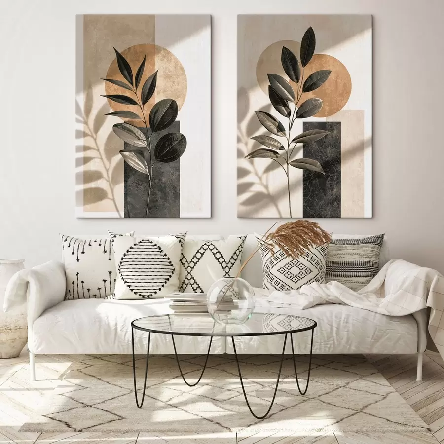 Tableau Branche aux formes géométriques m30916