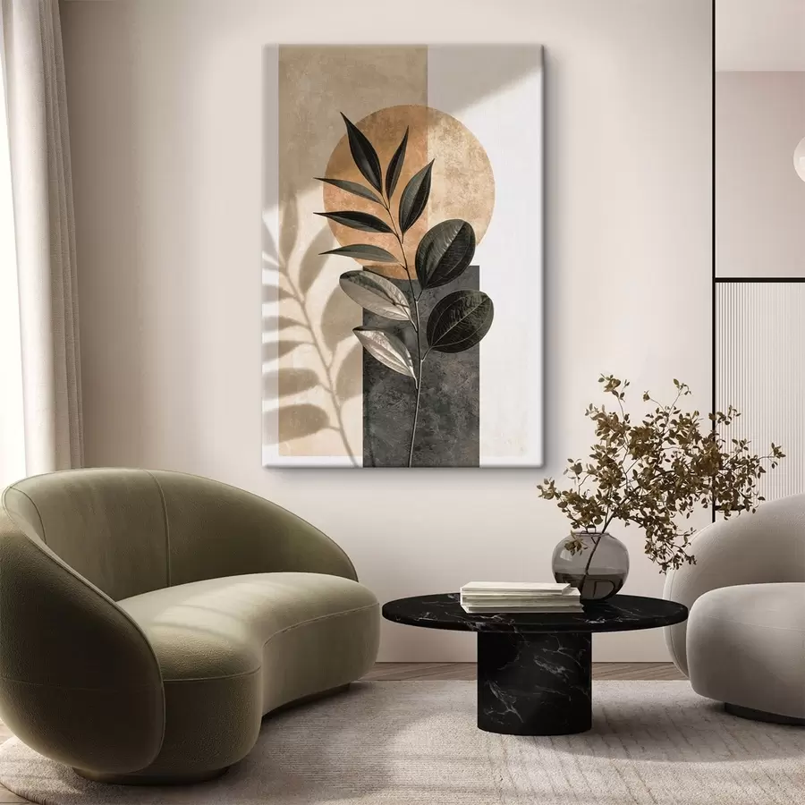 Tableau Branche aux formes géométriques s50461