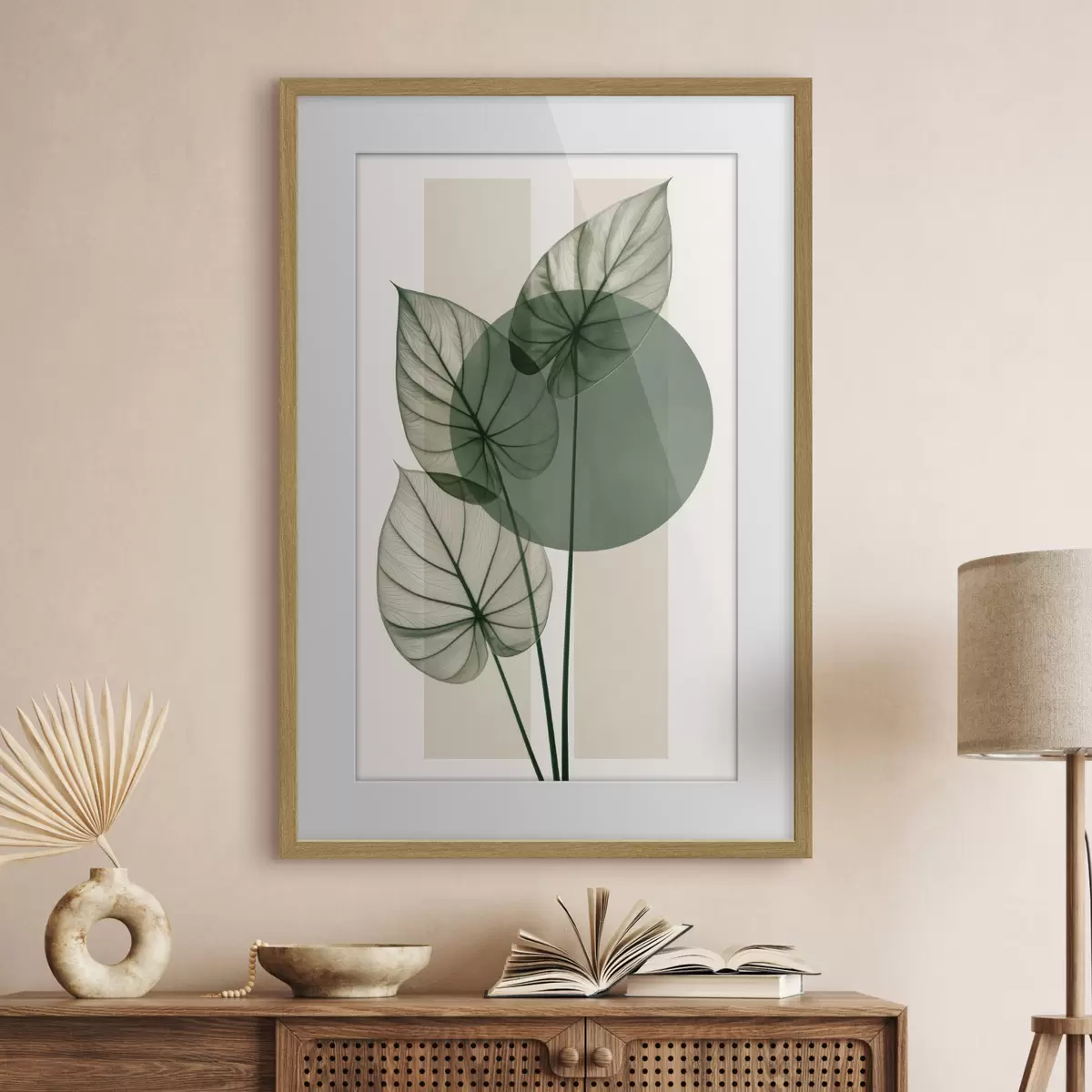 Poster Abstraction aux feuilles délicates f50368