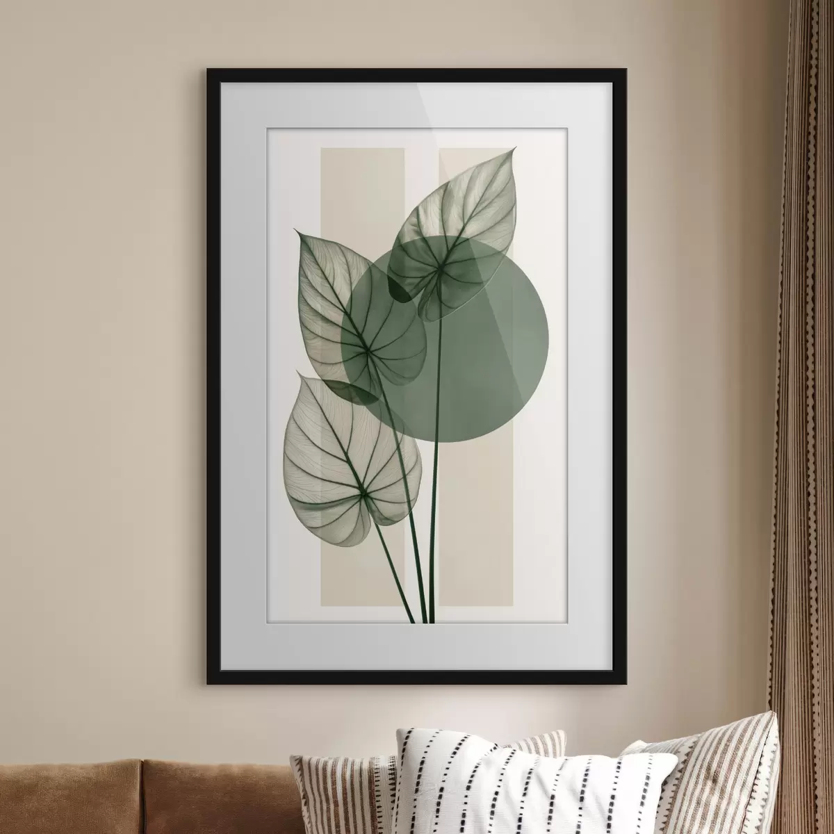 Poster Abstraction aux feuilles délicates f50368