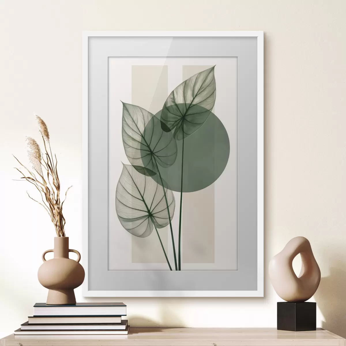 Poster Abstraction aux feuilles délicates f50368