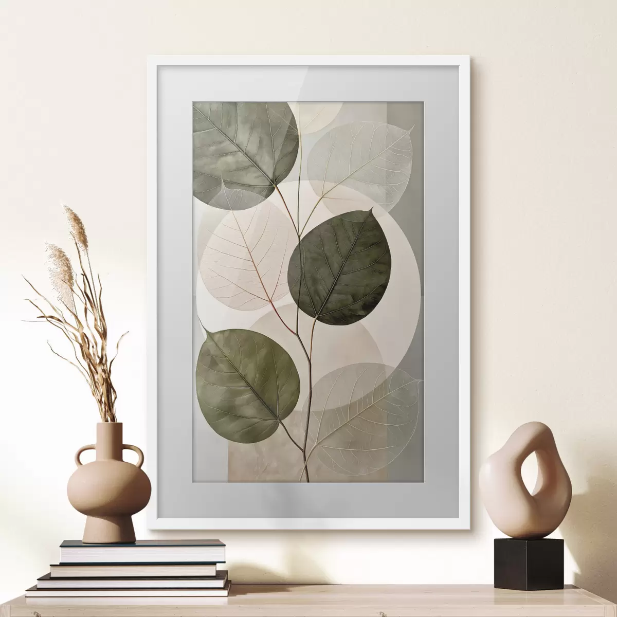 Poster Feuilles aux formes géométriques f50370