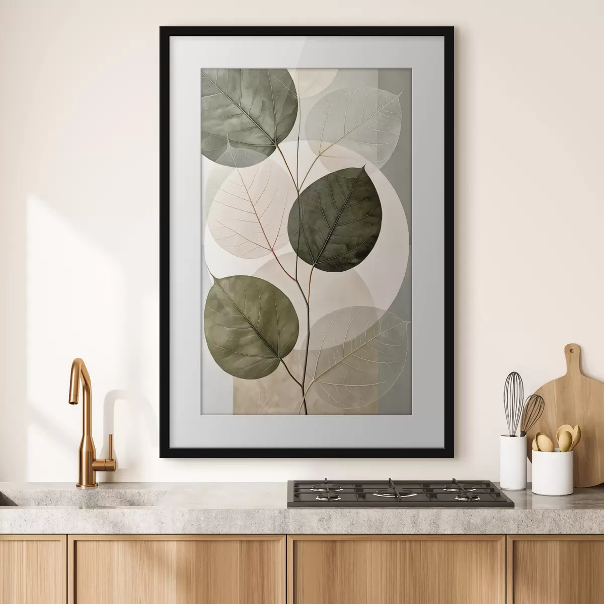 Poster Feuilles aux formes géométriques f50370