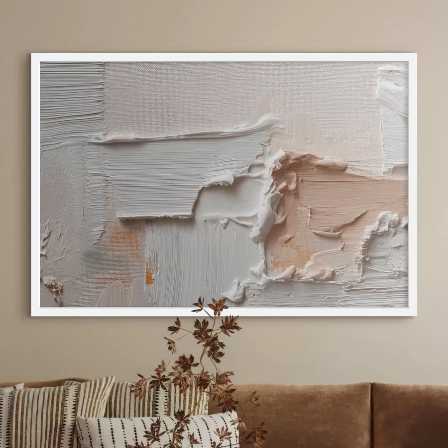 Papier peint Composition abstraite aux coups de pinceau légers et denses f50439