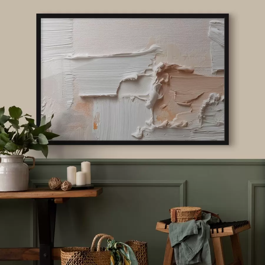 Papier peint Composition abstraite aux coups de pinceau légers et denses f50439