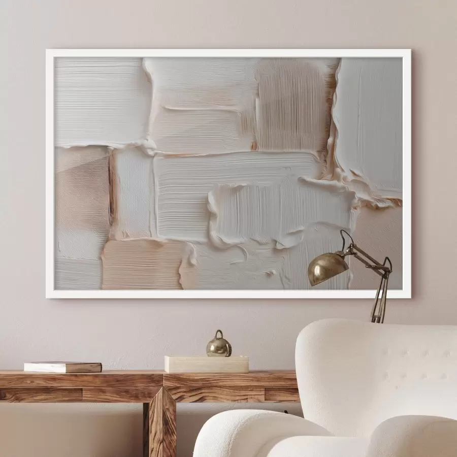 Papier peint Surface abstraite avec de larges coups de pinceau clairs f50440