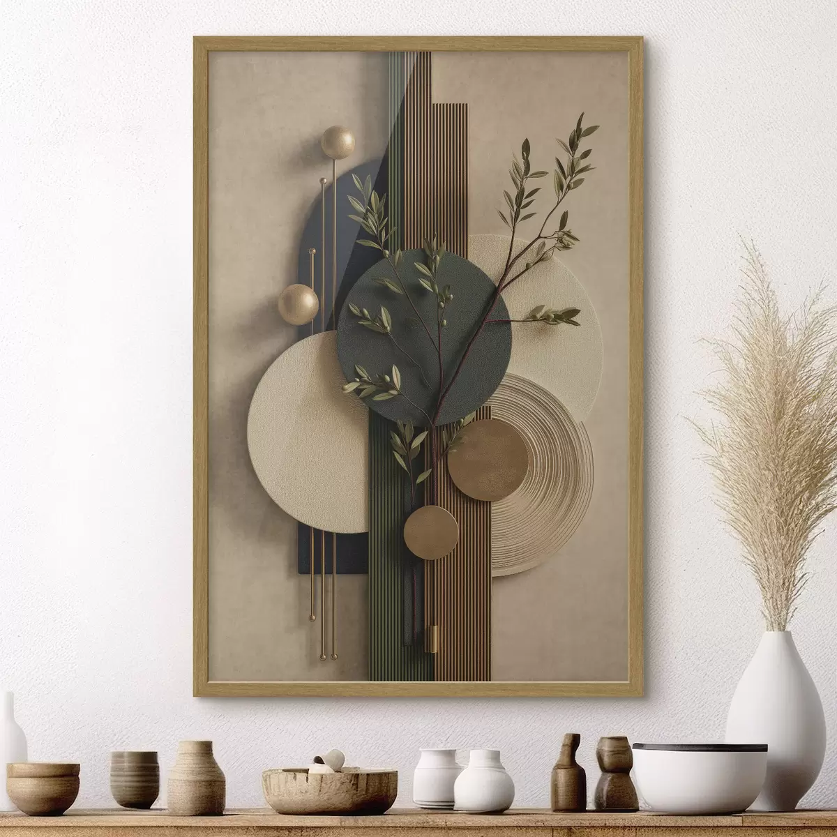 Poster Pendule végétal f50450