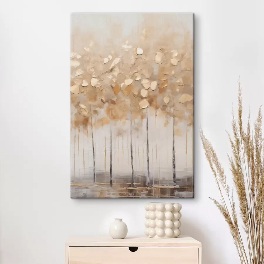 Tableau Bosquet de bouleaux clairs s50388