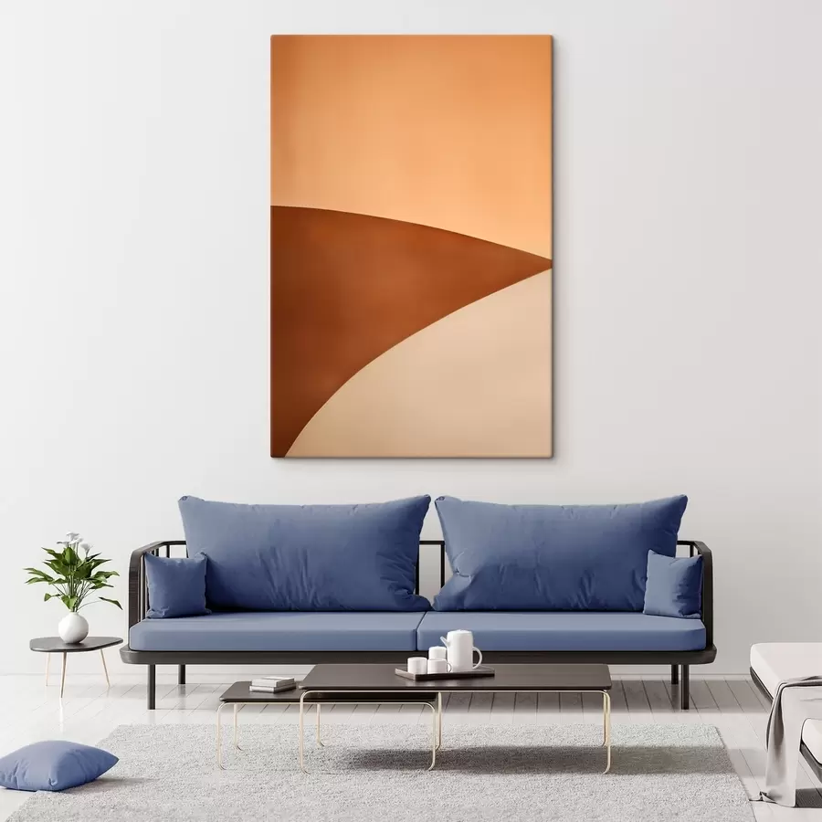 Tableau Vagues veloutées et chaleureuses s50395