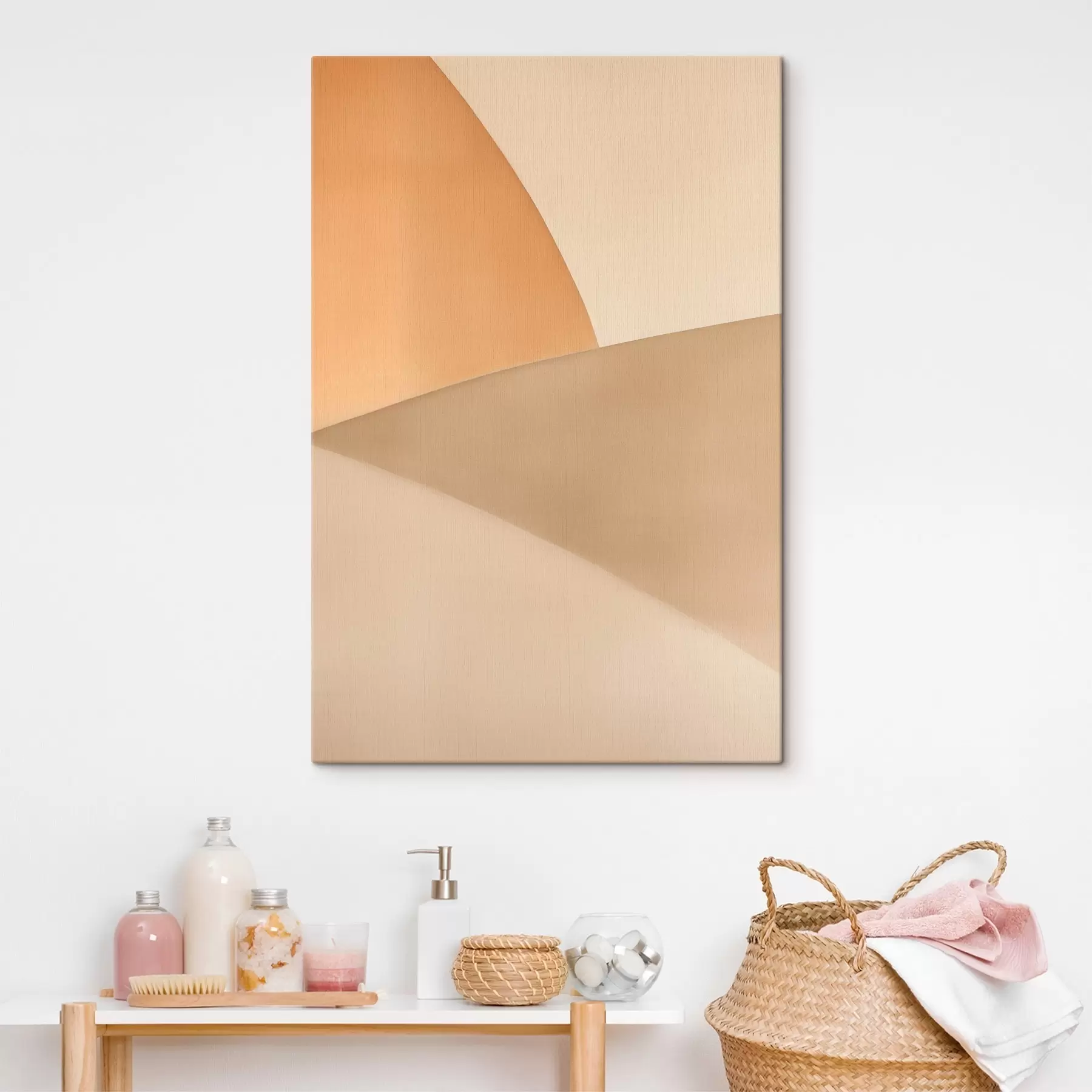 Tableau Géométrie beige clair s50396