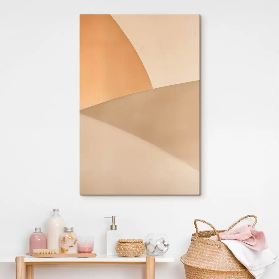 Tableau Géométrie beige clair s50396