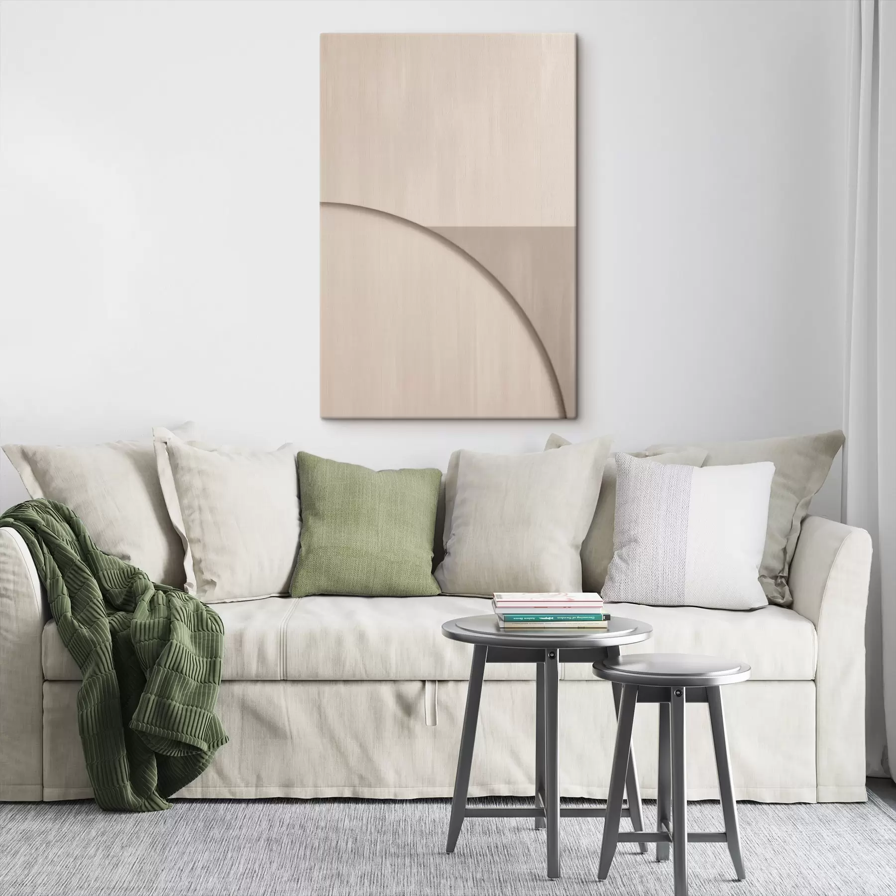 Tableau Composition minimaliste dans les tons beiges s50398
