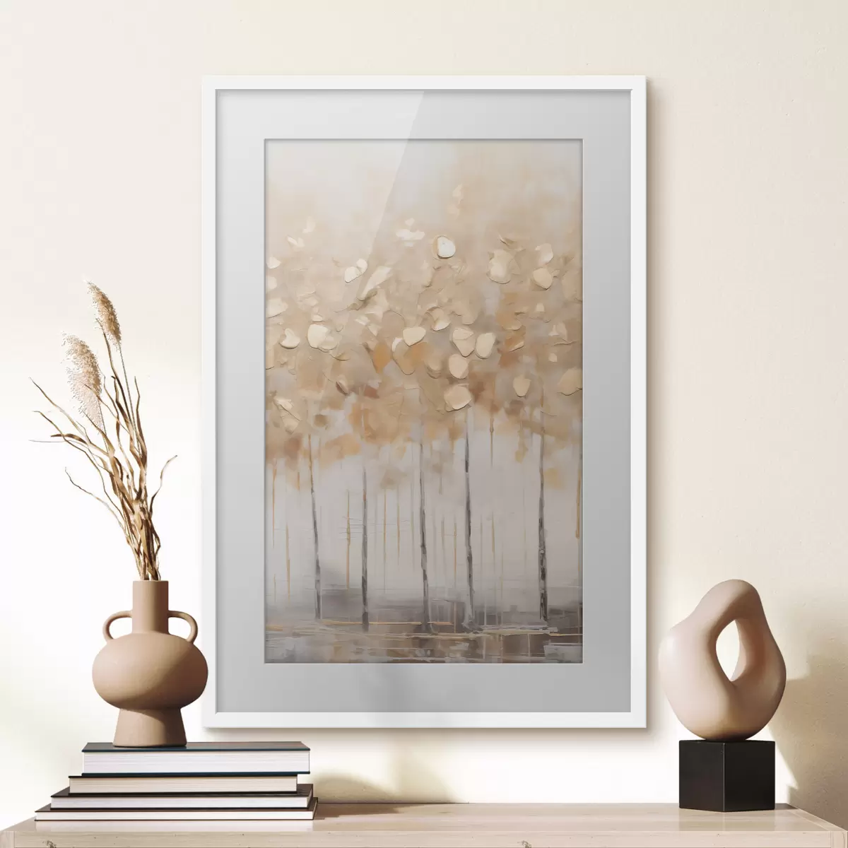 Poster Bosquet de bouleaux clairs f50388