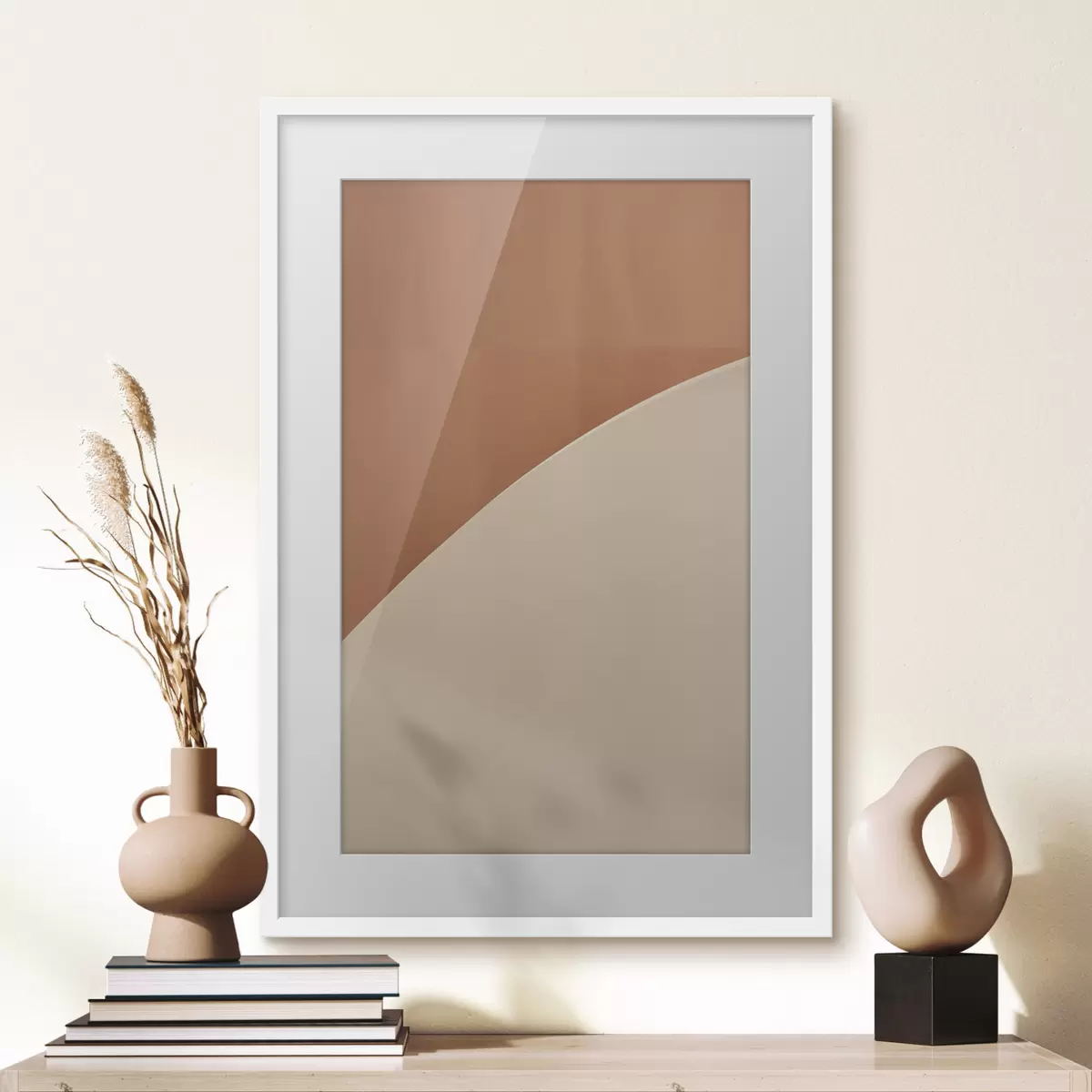 Poster Arc géométrique en terre cuite f50393