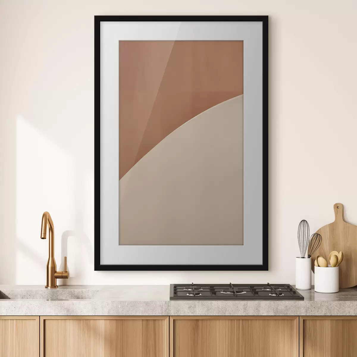 Poster Arc géométrique en terre cuite f50393
