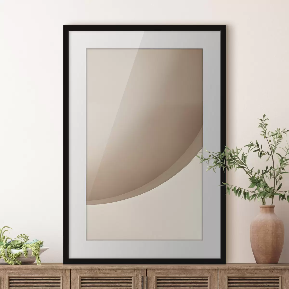 Poster Courbe abstraite de sable f50394