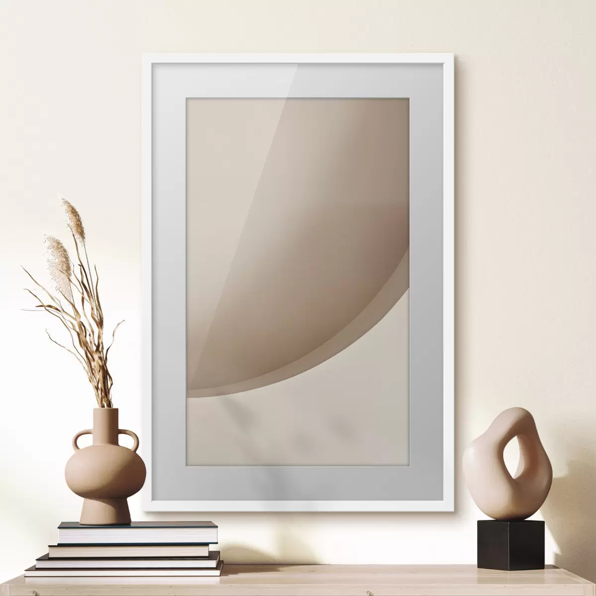 Poster Courbe abstraite de sable f50394