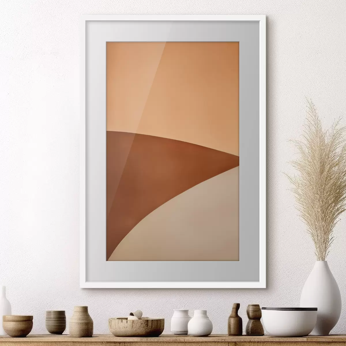 Poster Vagues veloutées et chaleureuses f50395