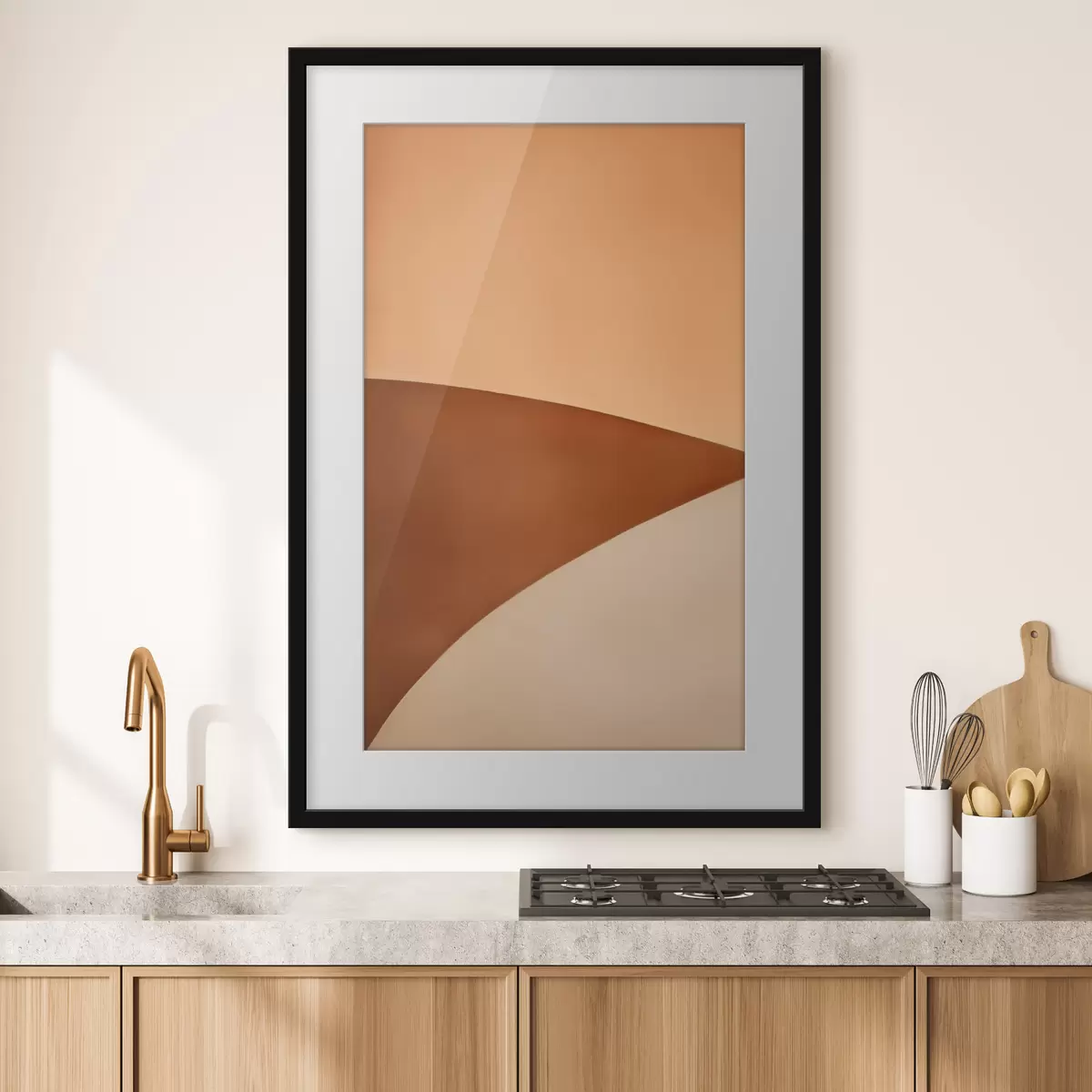 Poster Vagues veloutées et chaleureuses f50395