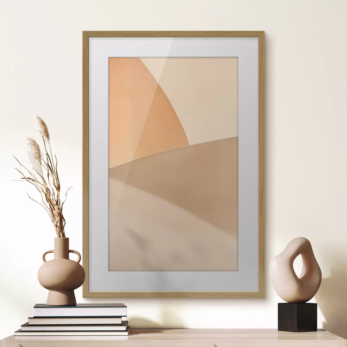Poster Géométrie beige clair f50396