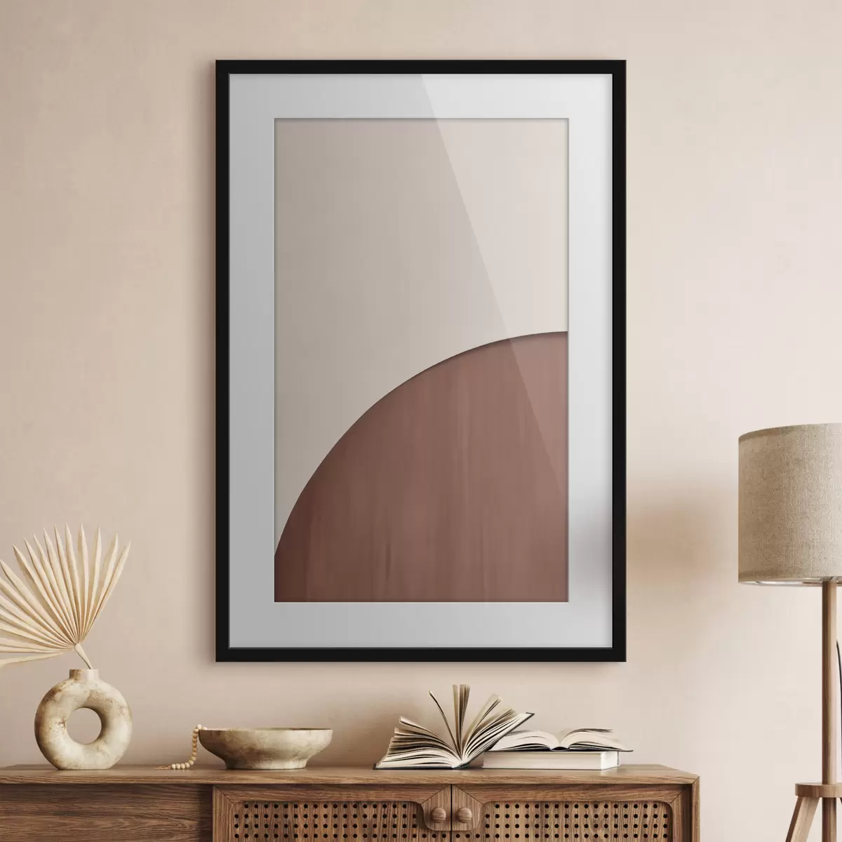 Poster Demi-cercle en terre cuite f50397