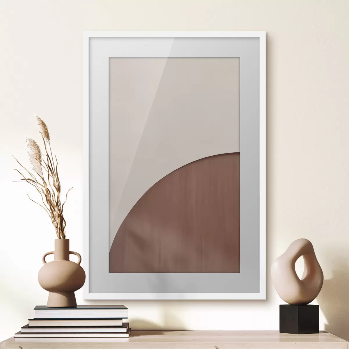 Poster Demi-cercle en terre cuite f50397