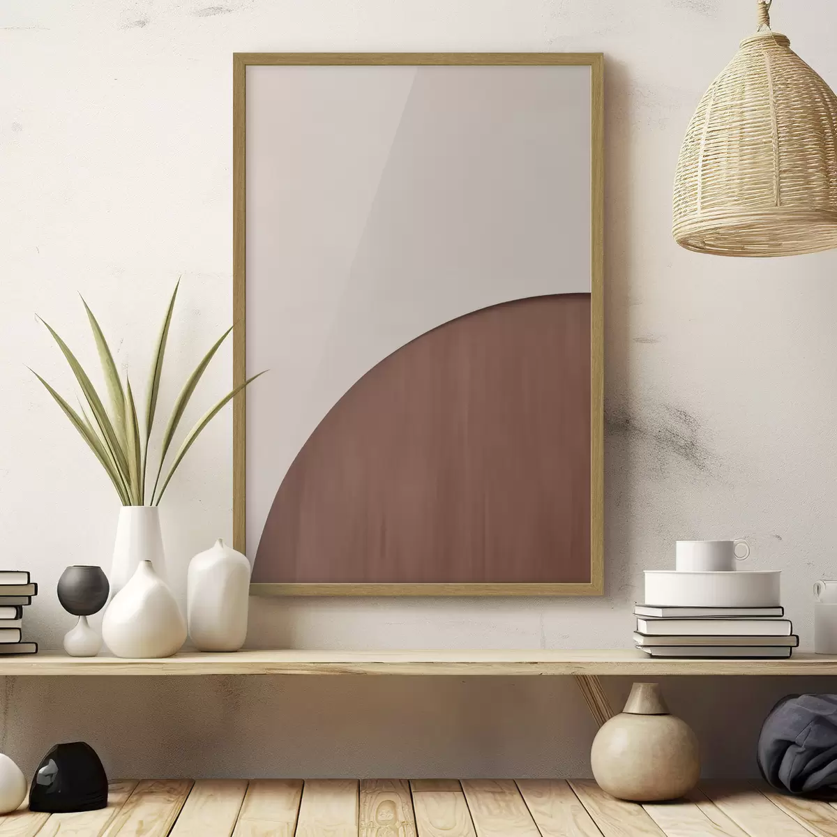 Poster Demi-cercle en terre cuite f50397