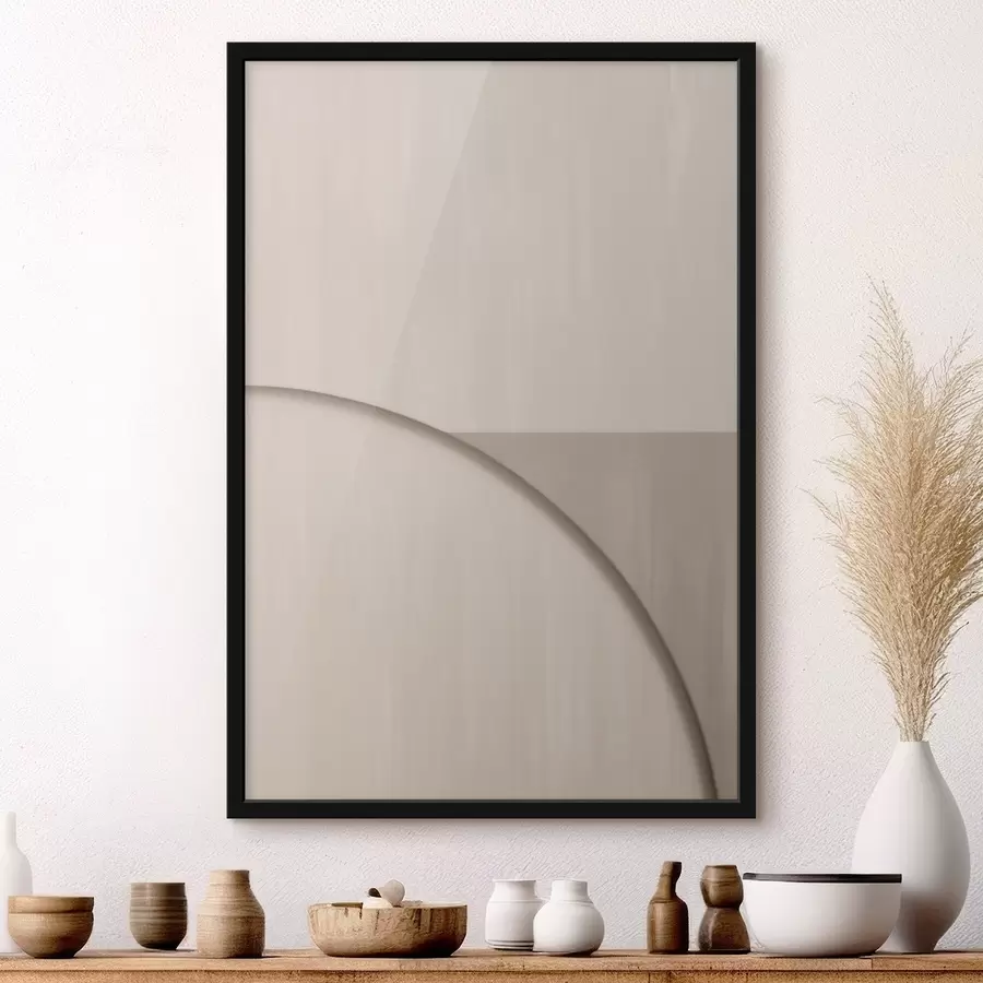 Papier peint Composition minimaliste dans les tons beiges f50398