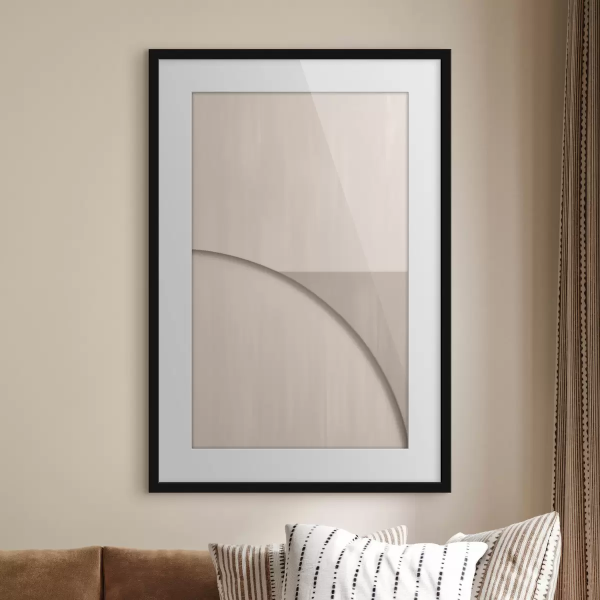 Poster Composition minimaliste dans les tons beiges f50398