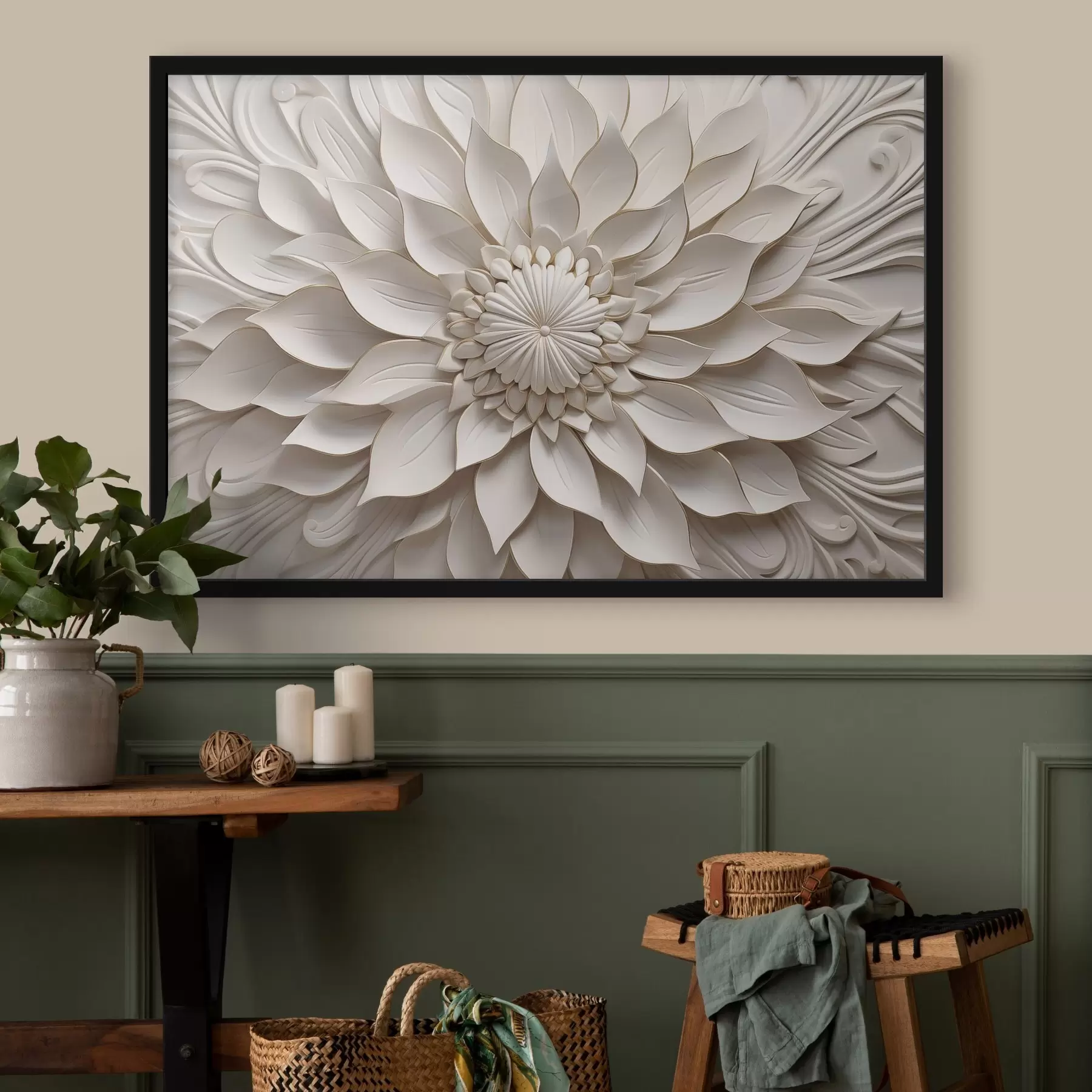 Papier peint Relief « Pearl Dahlia » f50402