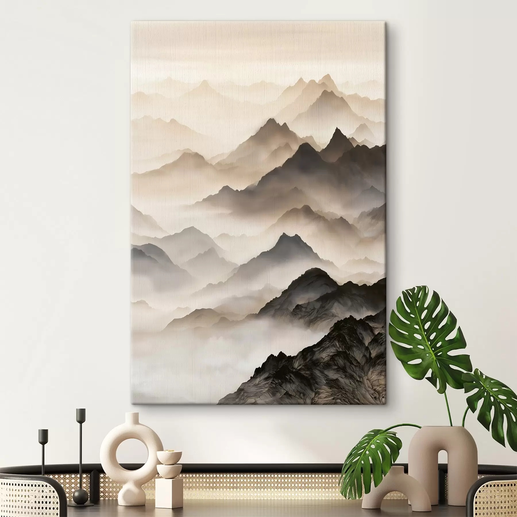 Tableau Les Montagnes Brumeuses s50468