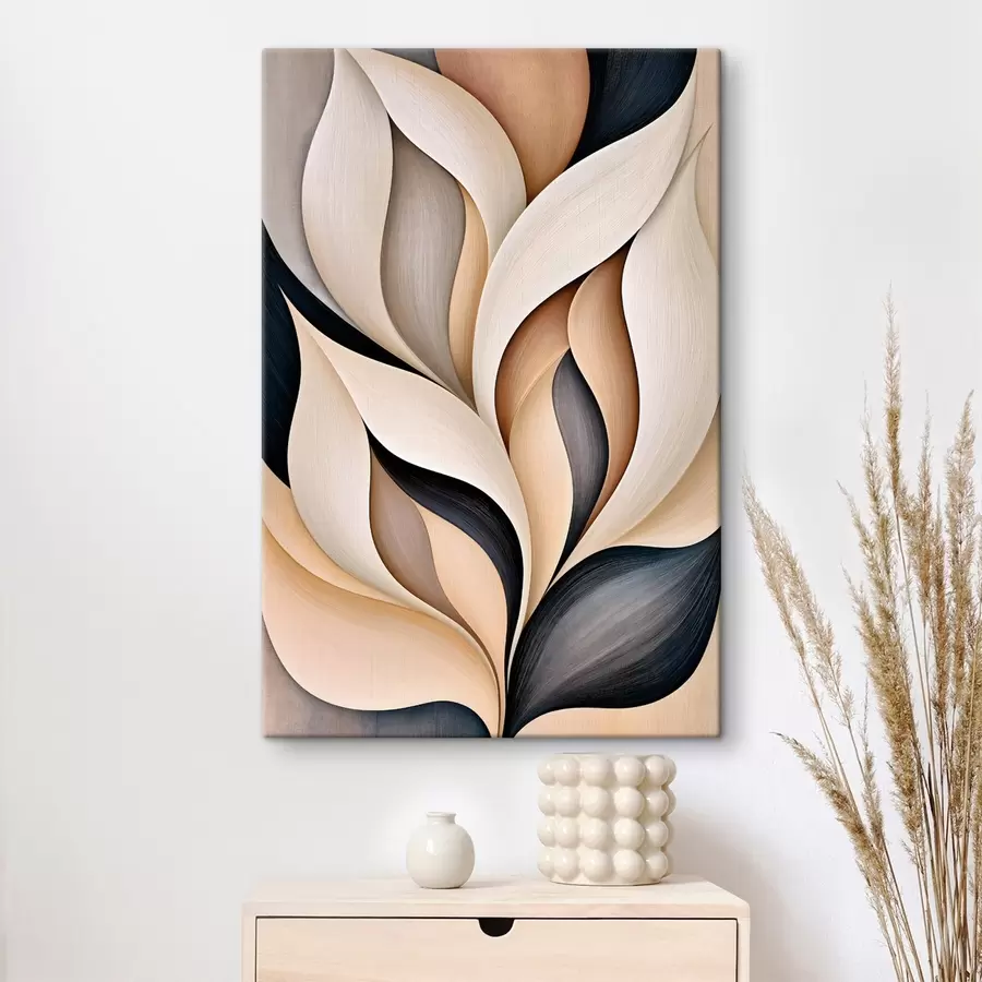 Tableau La forme incurvée des feuilles s50491