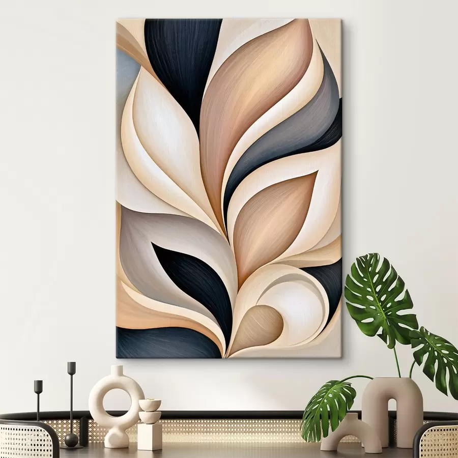 Tableau La forme incurvée des feuilles s50492