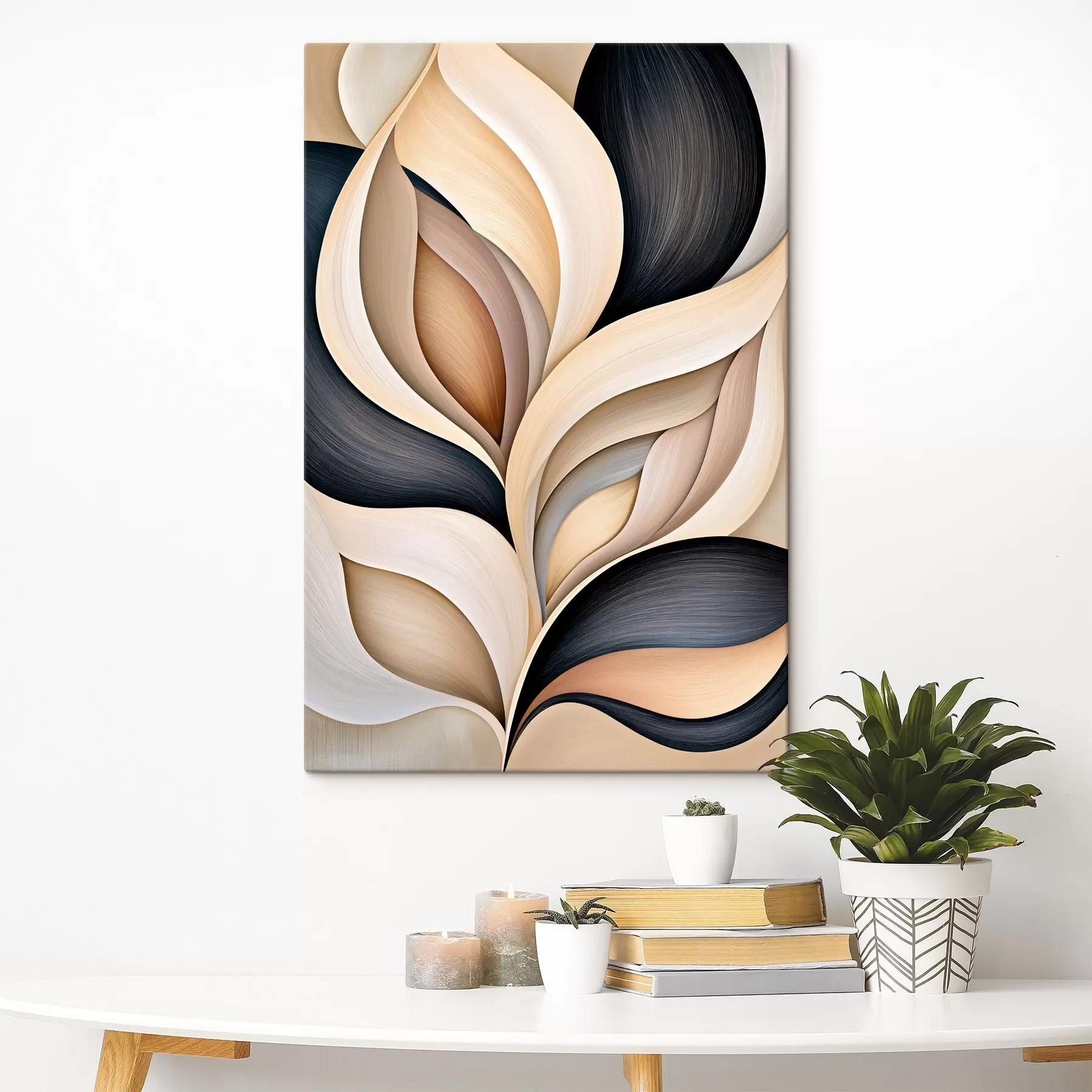 Tableau La forme incurvée des feuilles s50493