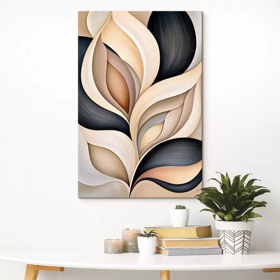Tableau La forme incurvée des feuilles s50493
