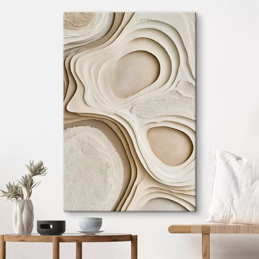 Tableau Textures abstraites avec un effet de superposition s50511