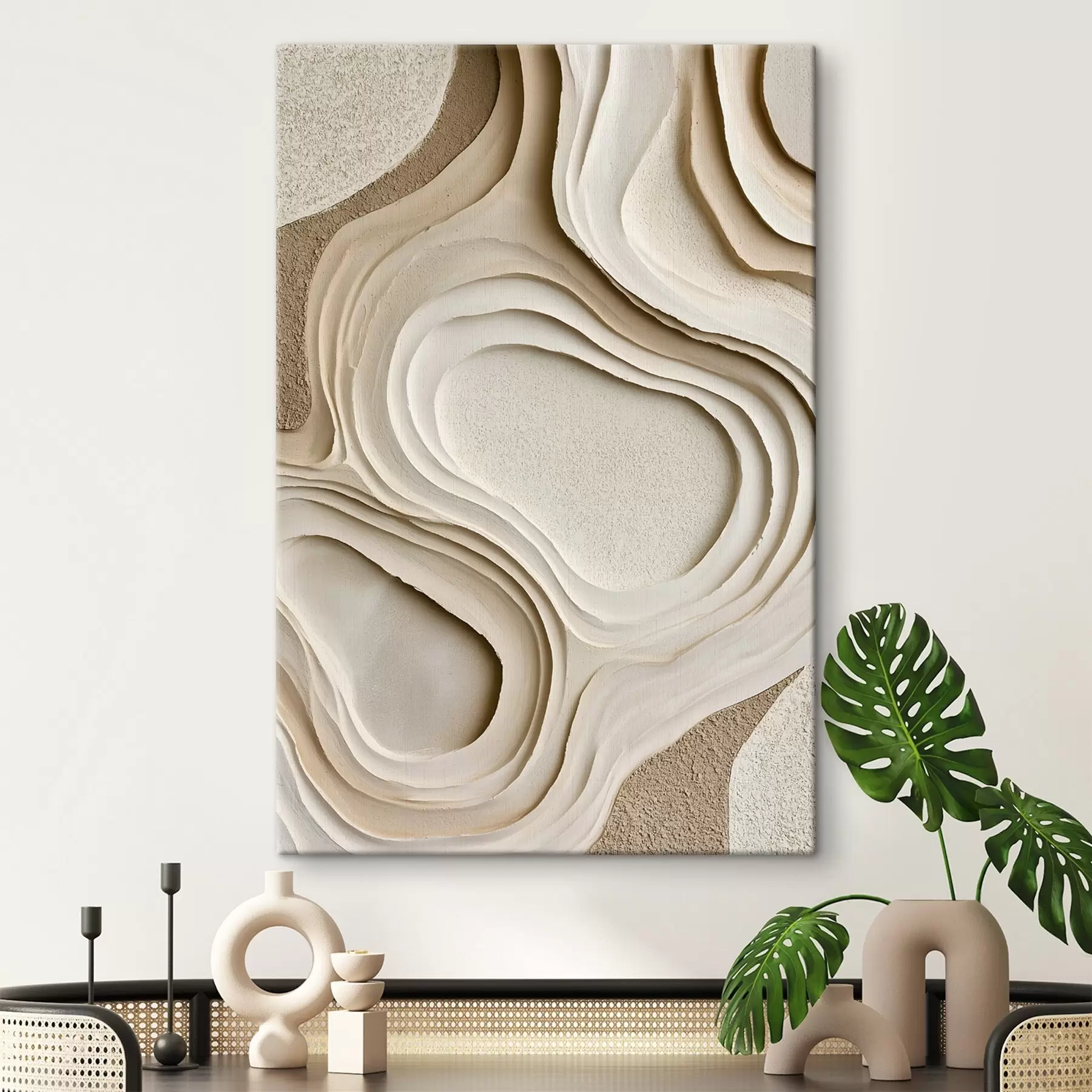 Tableau Textures abstraites avec un effet de superposition s50512