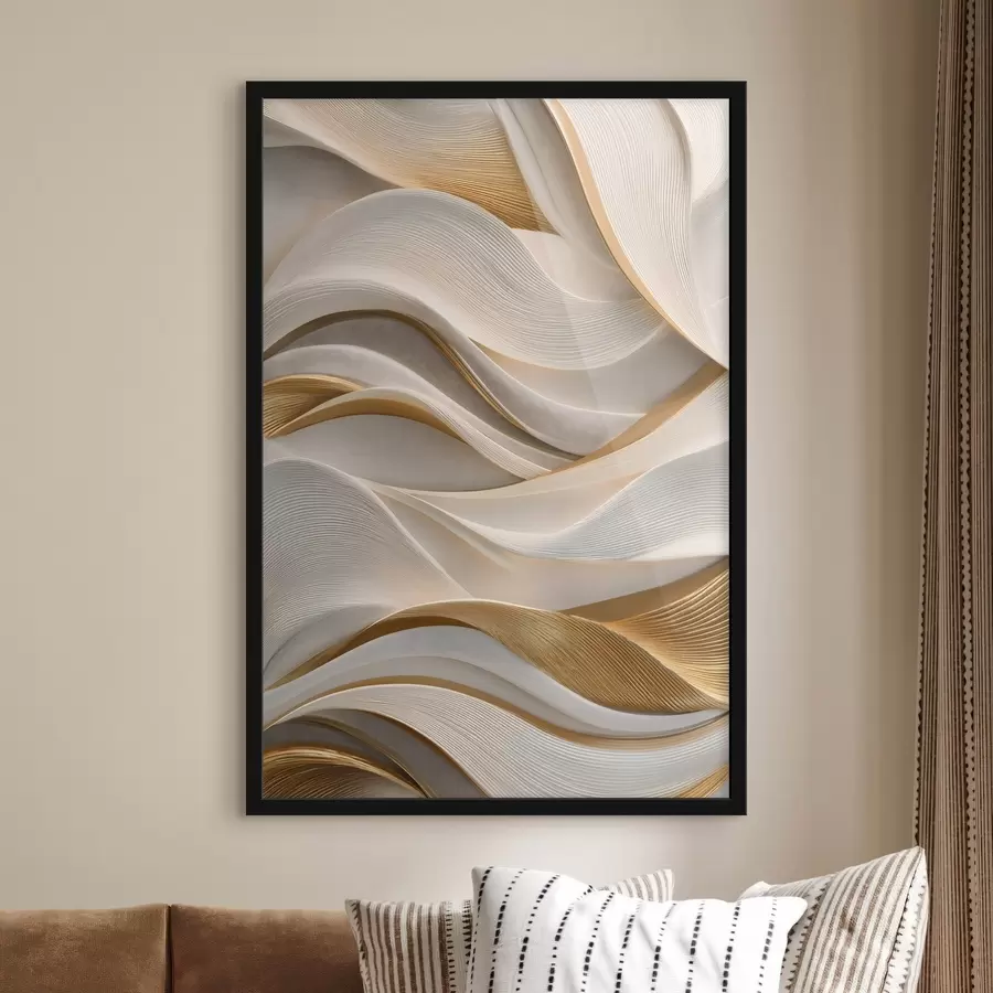 Papier peint Des ondulations élégantes pour un look volumineux f50465