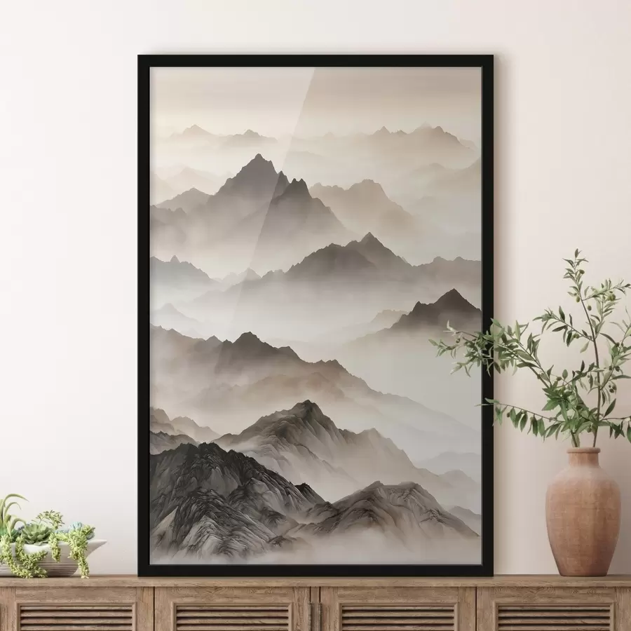 Papier peint Les Montagnes Brumeuses f50467