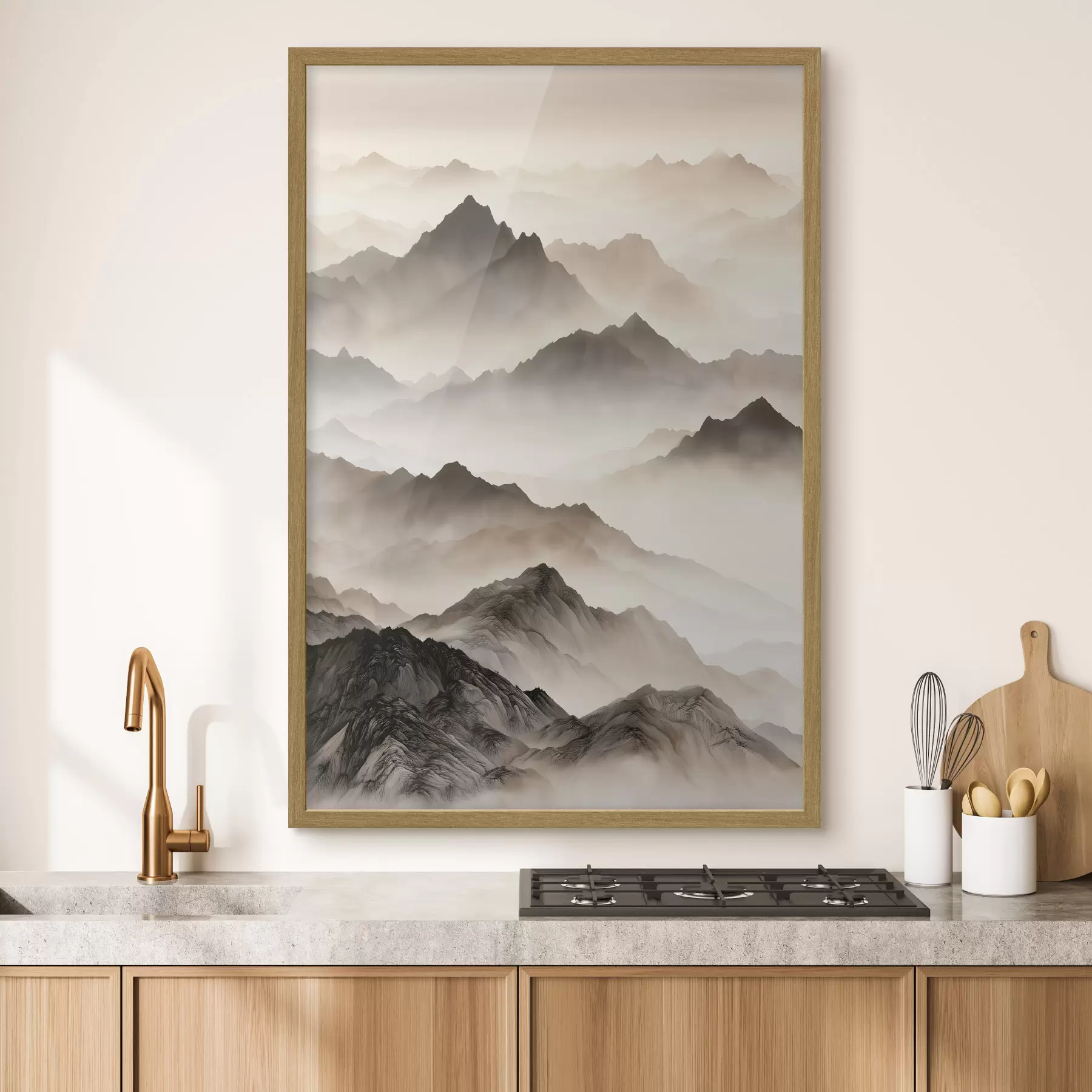 Papier peint Les Montagnes Brumeuses f50467
