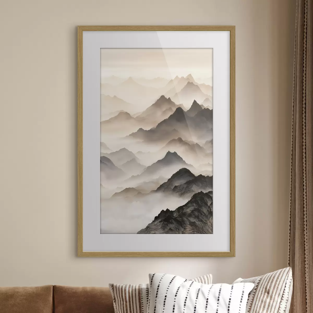 Poster Montagnes et mouvement f50468