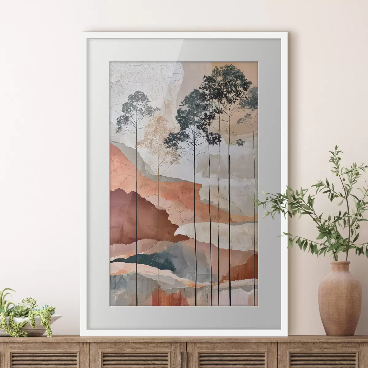 Poster Arbre et contraste f50476