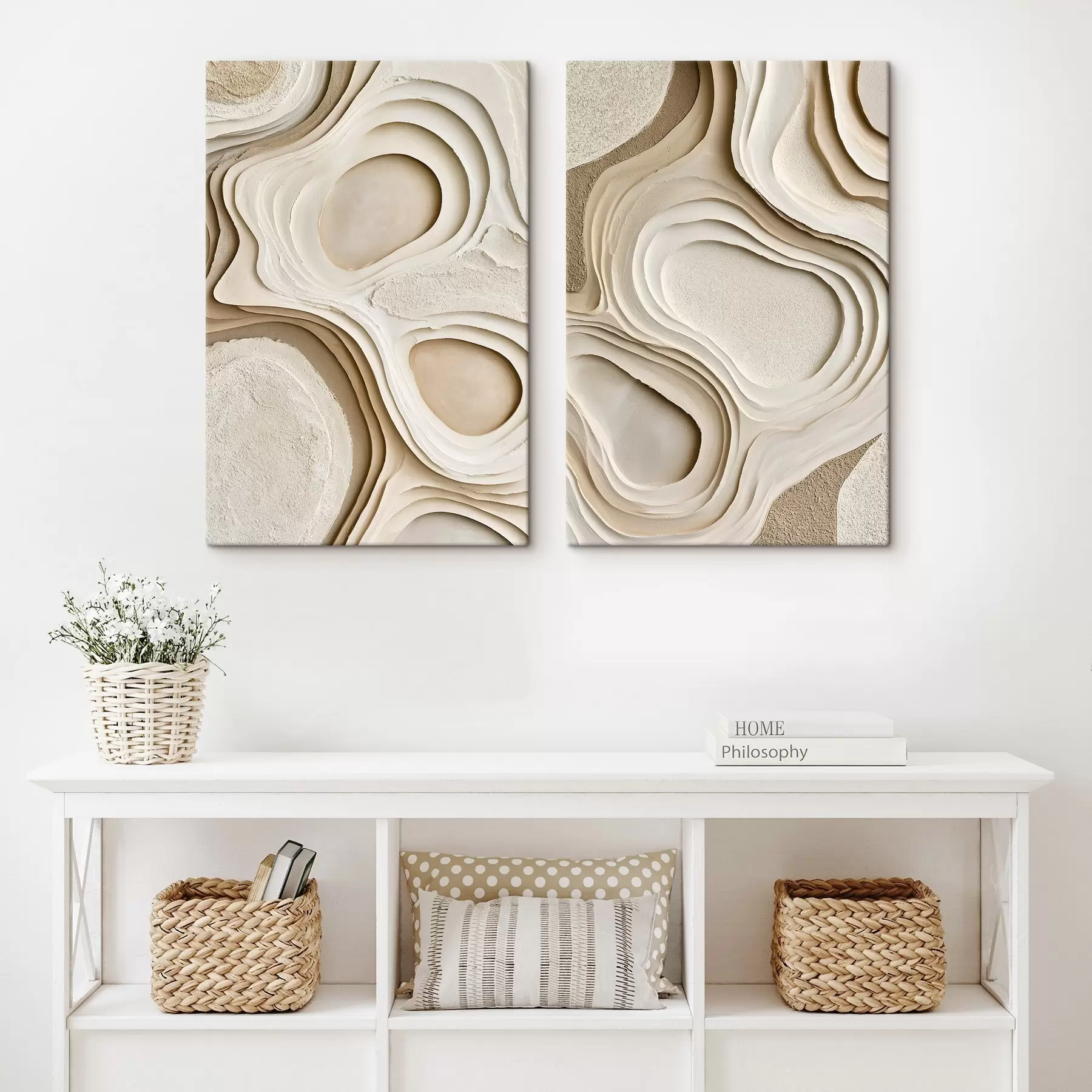 Tableau Textures abstraites avec un effet de superposition m30935