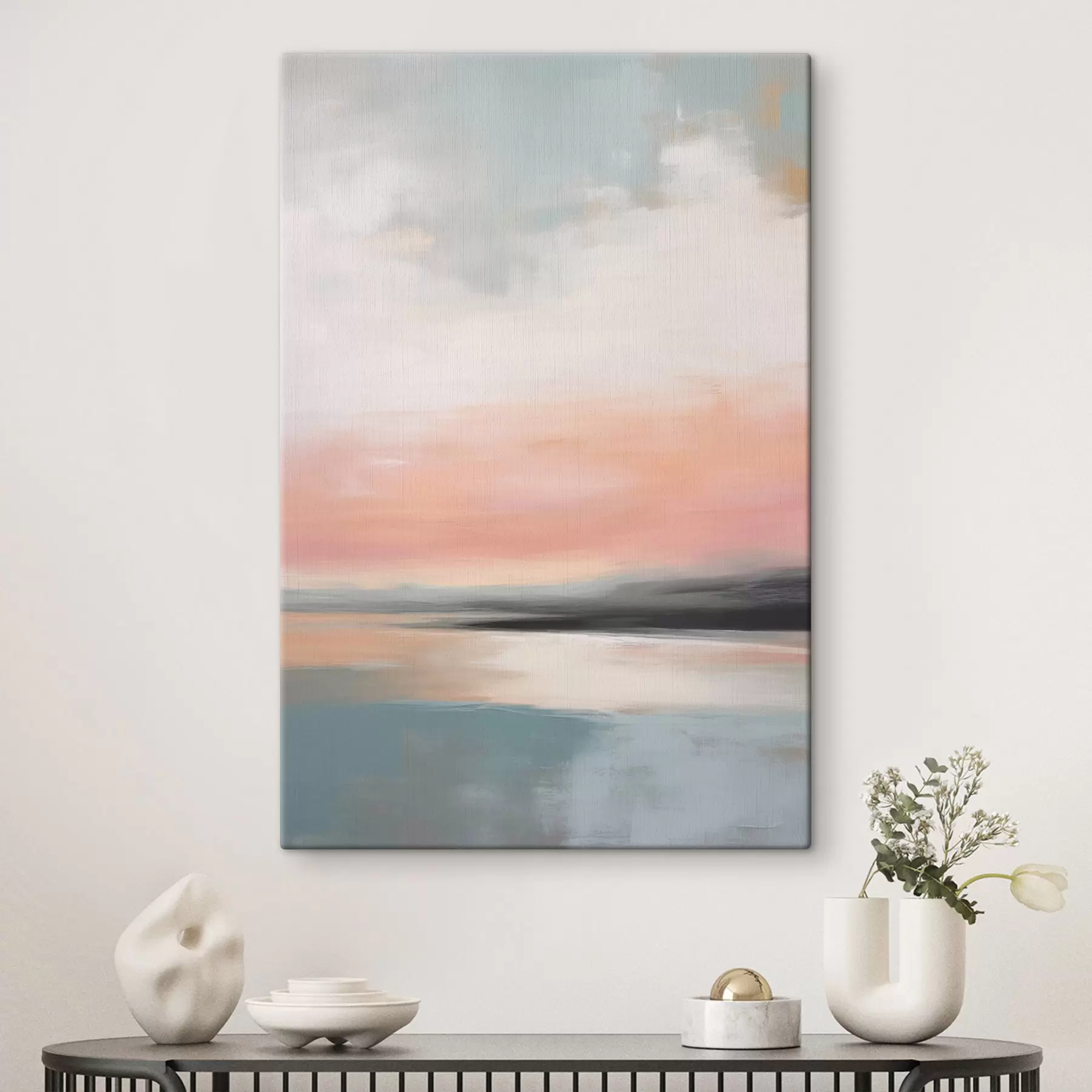 Tableau Lueur pêche sur la baie s50640