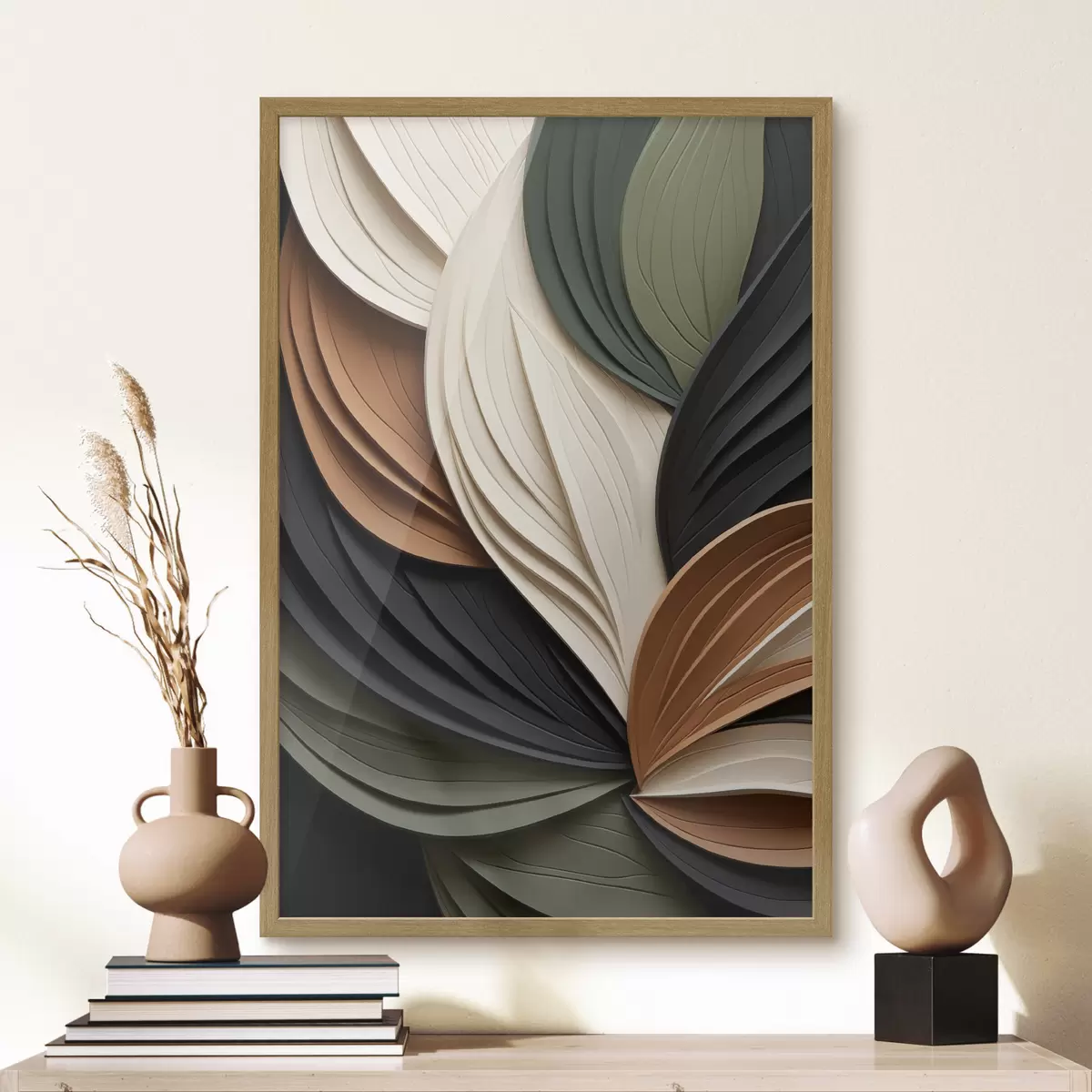 Poster Feuilles et profondeur f50631