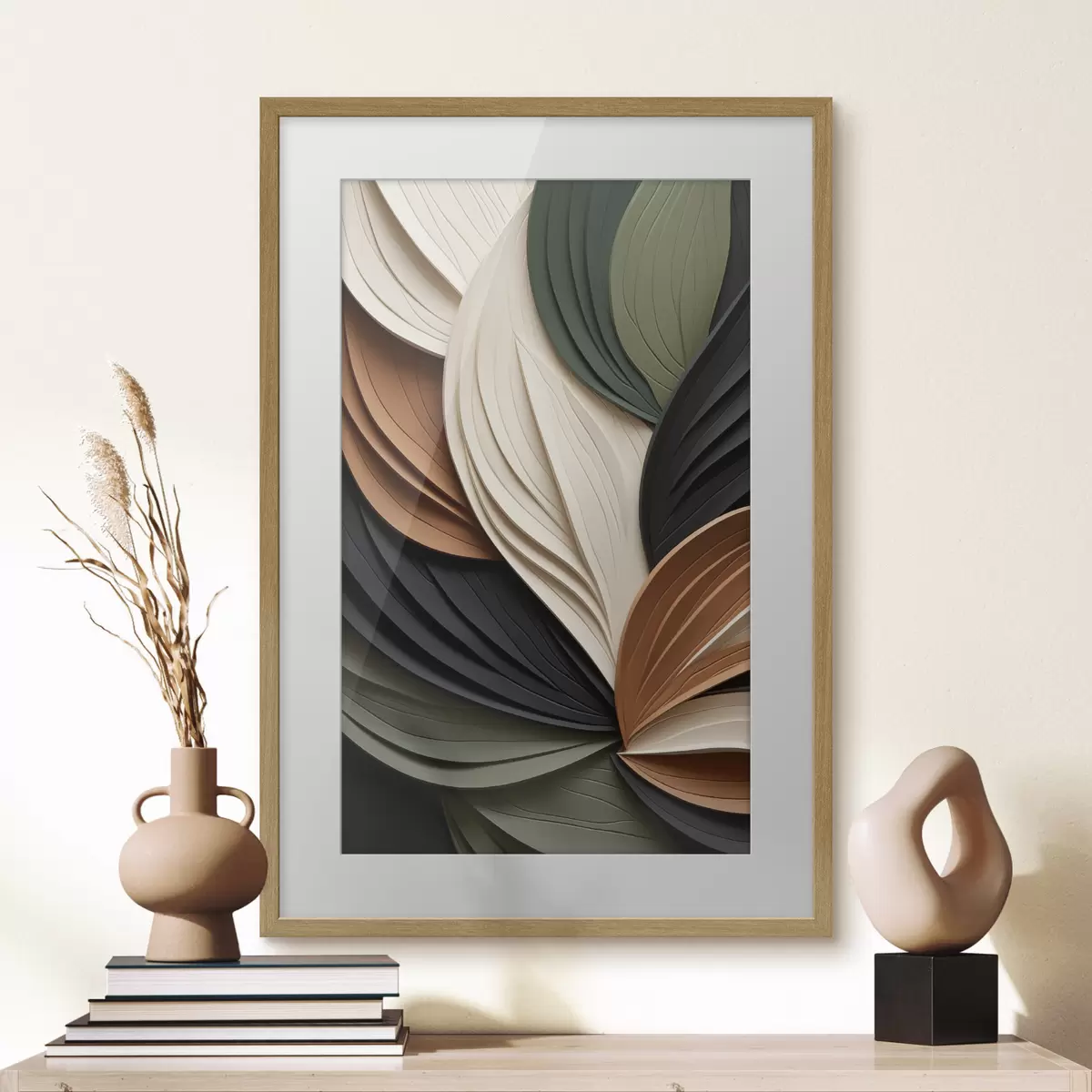 Poster Feuilles et profondeur f50631