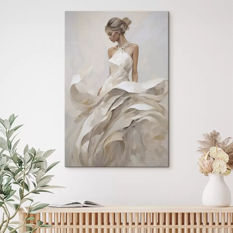 Tableau Fille en robe s50658