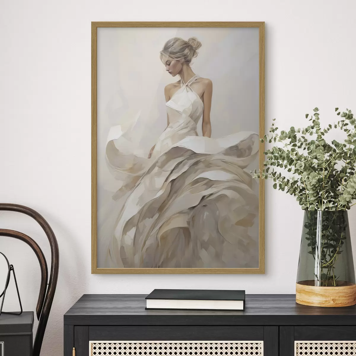 Poster Fille en robe f50658